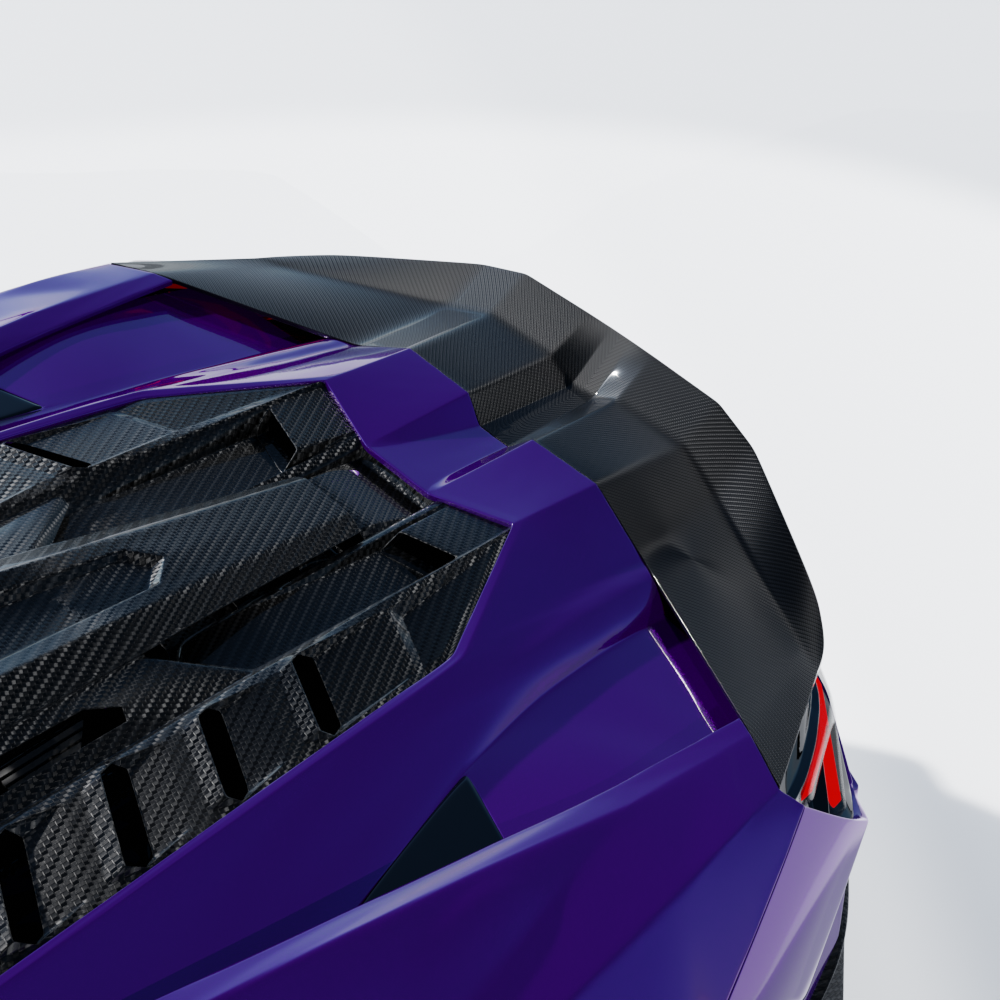 LAMBORGHINI REVUELTO CARBON FIBRE SPOILER - CT DESIGN - Image 4