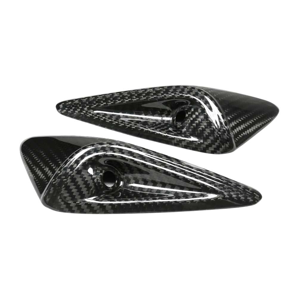 TESLA MODEL Y 2025+ FACELIFT DRY CARBON FIBRE SIDE CAMERA COVER - V1 - Image 2