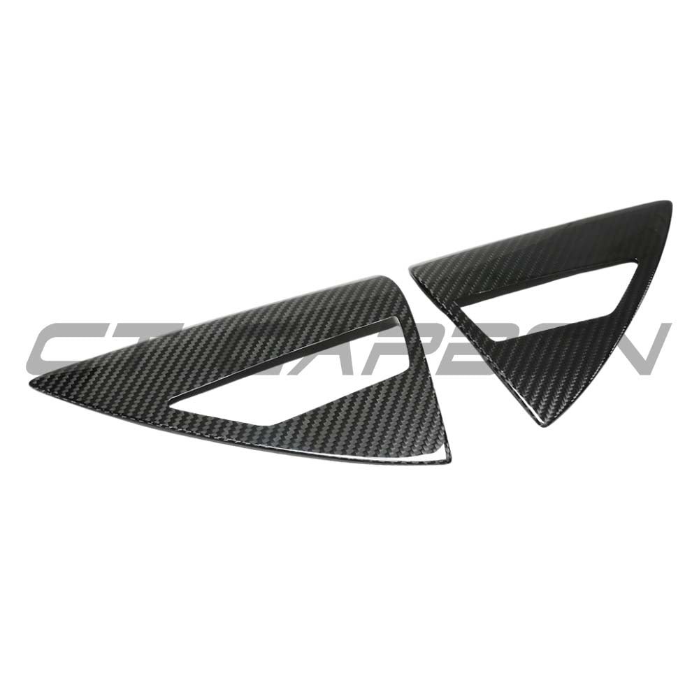 TESLA MODEL Y 2025+ FACELIFT DRY CARBON FIBRE CHARGING LAMP COVER - V1 - Image 3