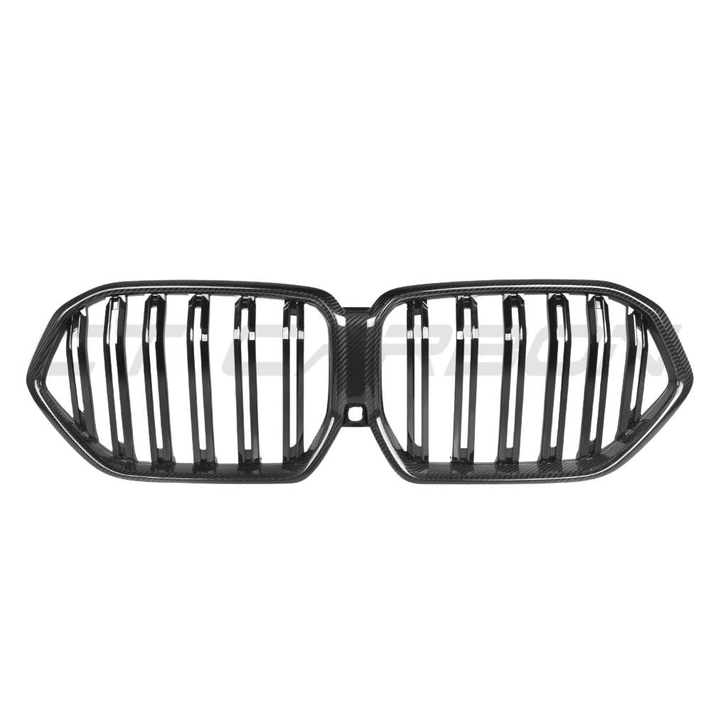 BMW X6 G06 & X6M F96 2019-2022 DOUBLE SLAT PRE-PREG CARBON FIBRE GRILLE - Image 2