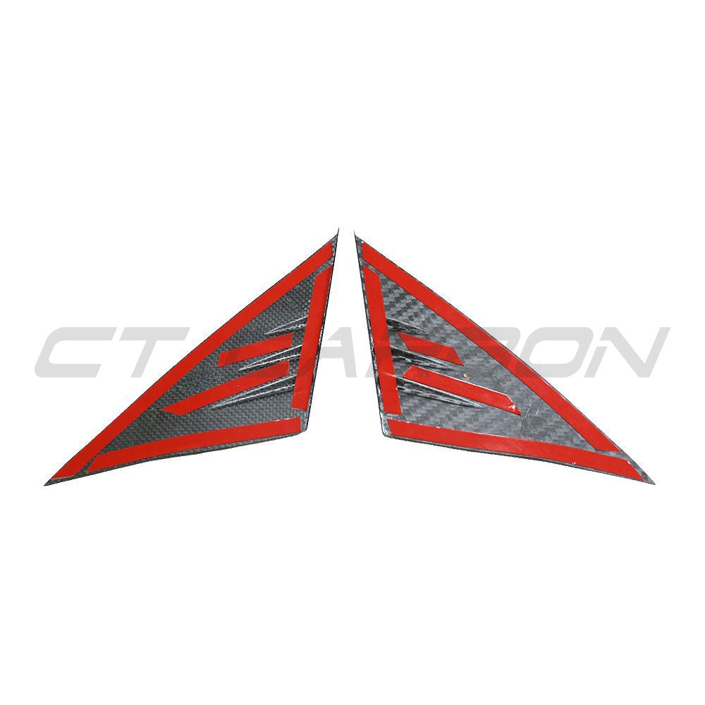 TESLA MODEL 3 & Y 2017+ CARBON FIBRE DOOR A PILLAR TRIM - Image 3