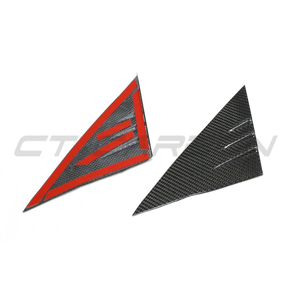 TESLA MODEL 3 & Y 2017+ CARBON FIBRE DOOR A PILLAR TRIM - Image 4