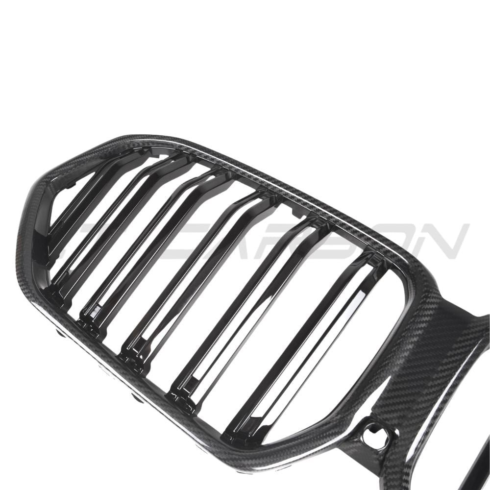 BMW X6 G06 & X6M F96 2019-2022 DOUBLE SLAT PRE-PREG CARBON FIBRE GRILLE - Image 4