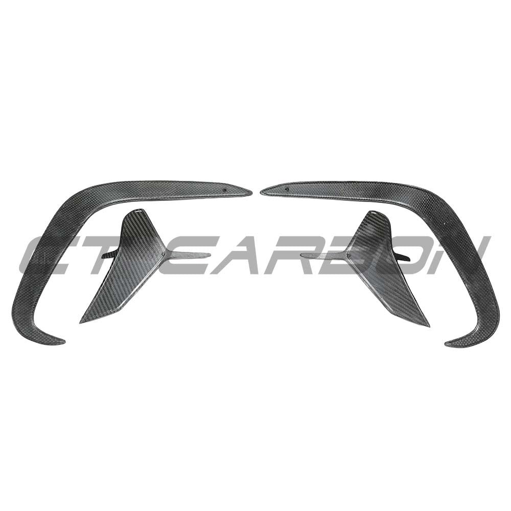 BMW G14/G15/G16 8 SERIES 2018+ DRY CARBON FIBRE SIDE REAR CANARDS - Image 5