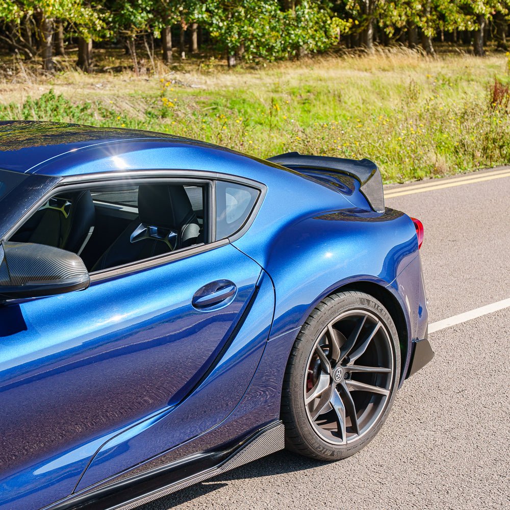 TOYOTA SUPRA 2019+ A90 CARBON FIBRE SIDE SKIRTS - V1 - Image 4