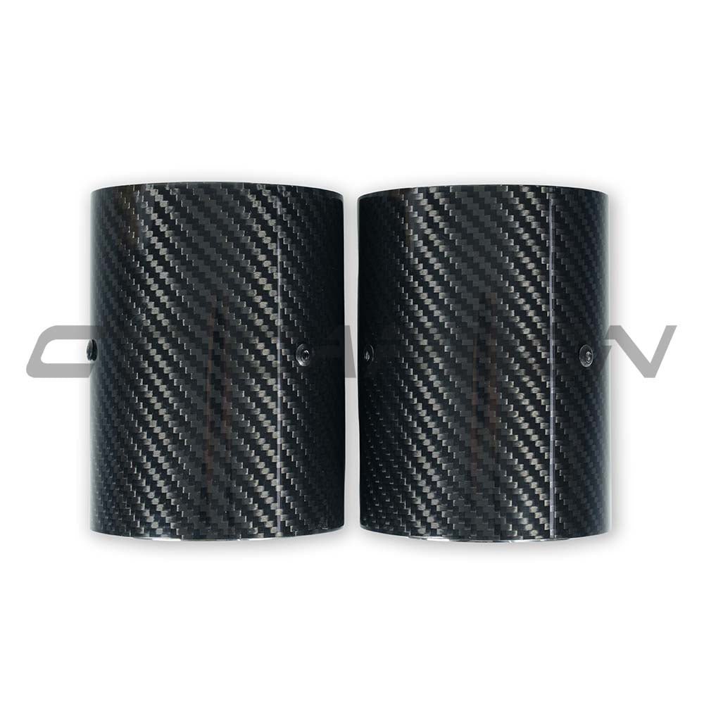 BMW F20/F21/F22/F23/F30/F31/F32/F33 CARBON EXHAUST TIPS - CHROME (SET OF 2) - Image 3