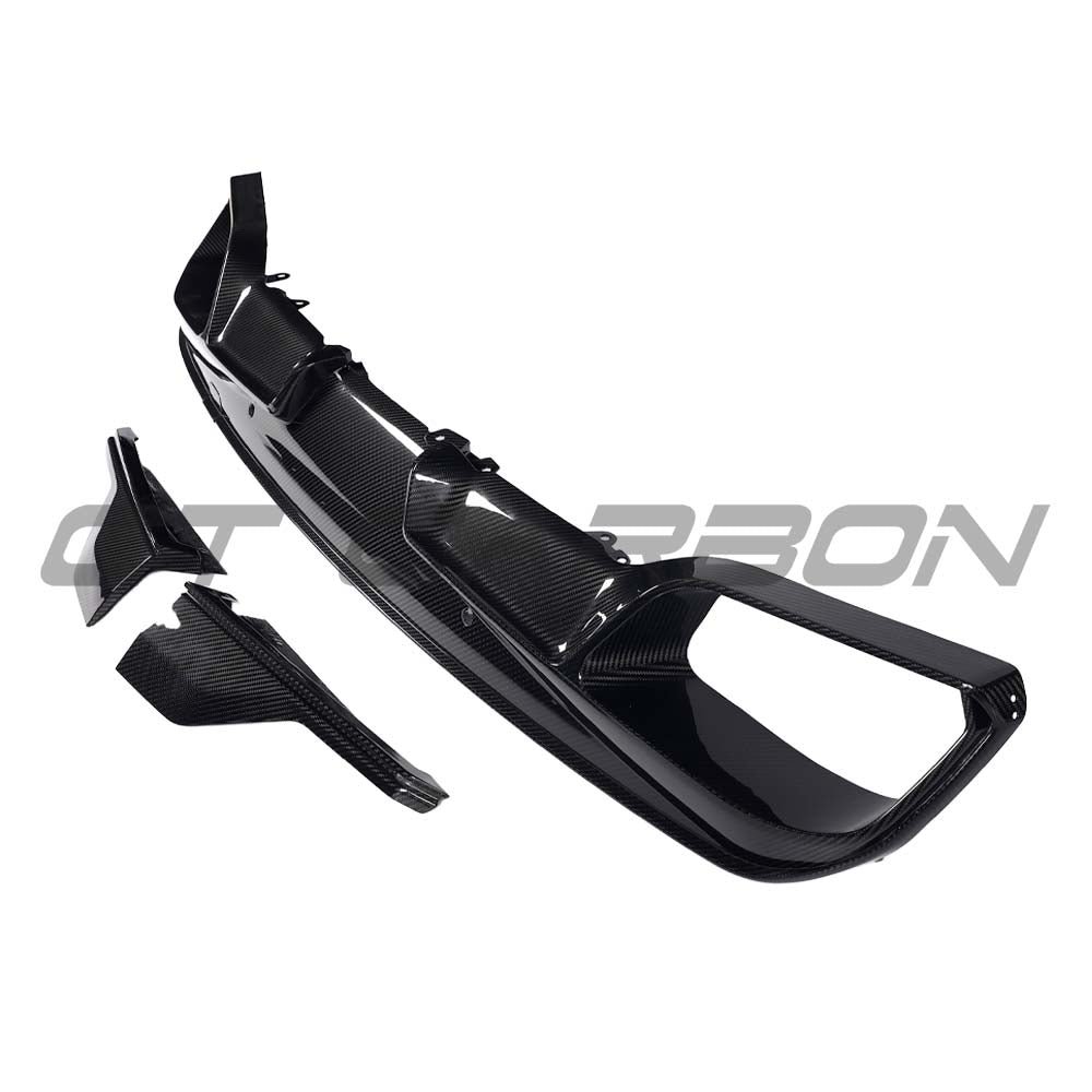 BMW F95 X5M PRE-LCI 2020-2023 CARBON FIBRE DIFFUSER WITH CORNERS - Image 6
