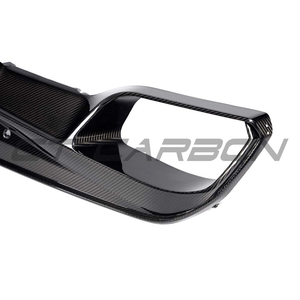 BMW F95 X5M PRE-LCI 2020-2023 CARBON FIBRE DIFFUSER WITH CORNERS - Image 7