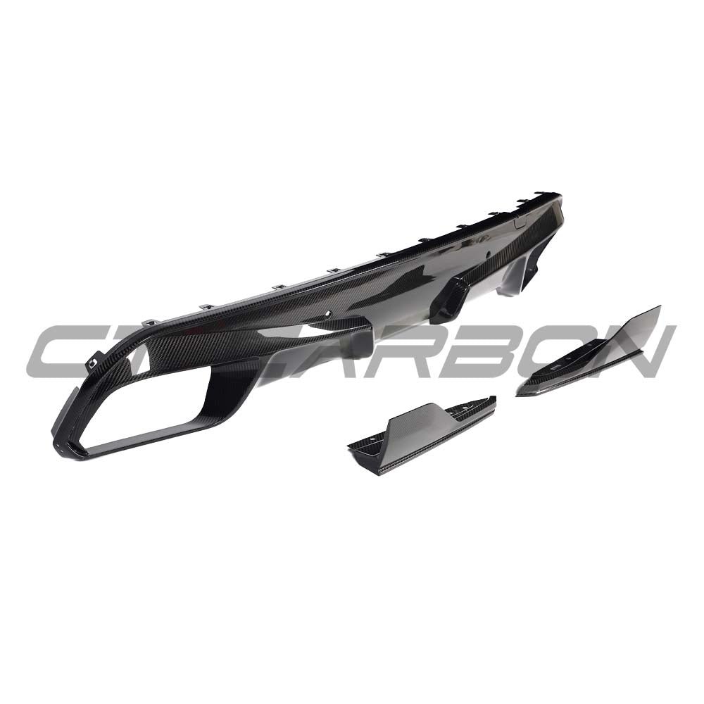 BMW F95 X5M PRE-LCI 2020-2023 CARBON FIBRE DIFFUSER WITH CORNERS - Image 3