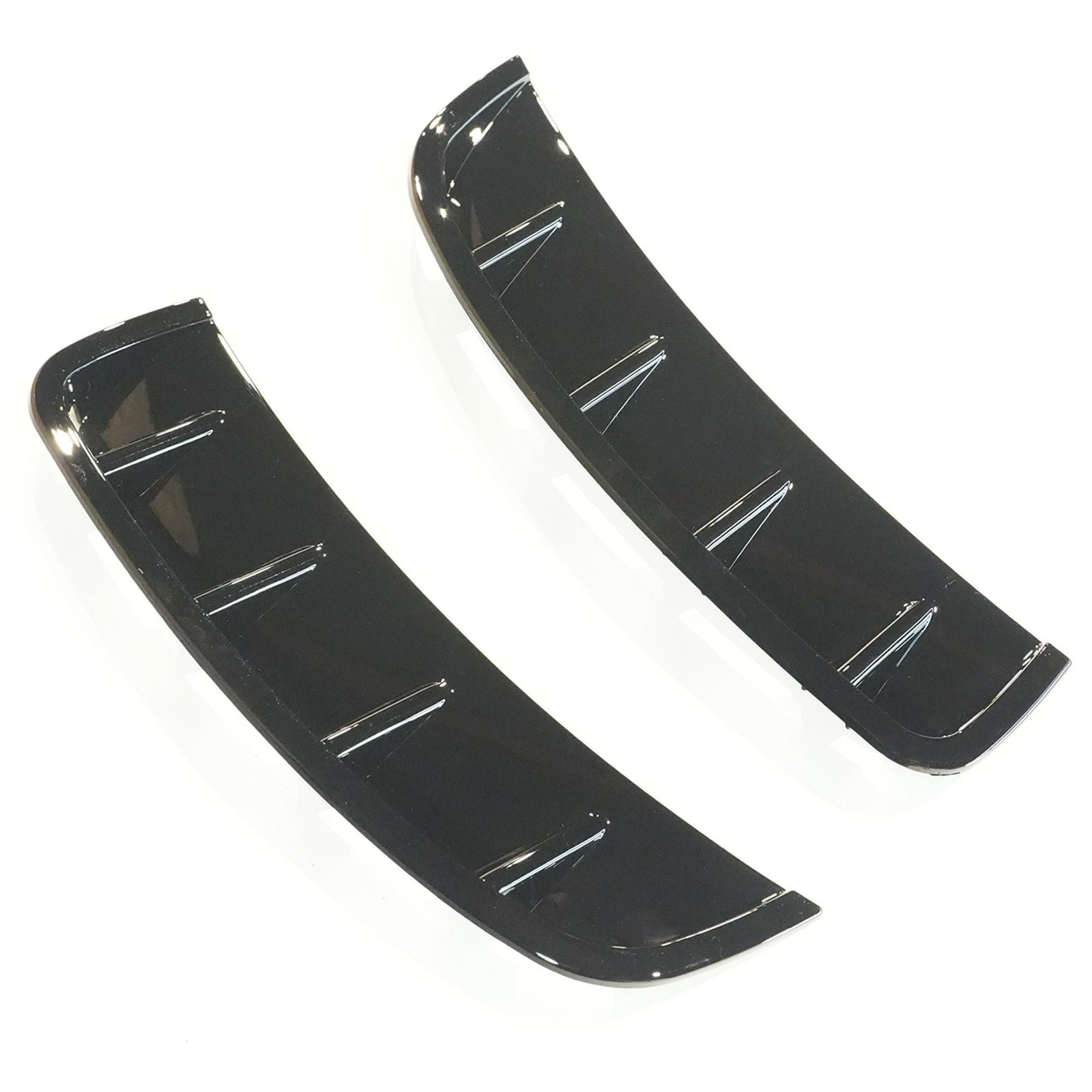 MERCEDES A-CLASS W177 2018-2022 GLOSS BLACK FRONT BUMPER VENTS - Image 7